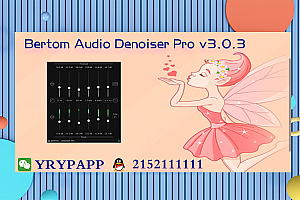 降噪插件 – Bertom Audio Denoiser Pro v3.0.3 CE-WIN VST, VST3, AAX x64