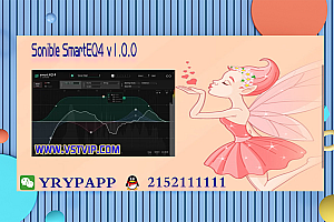 智能EQ均衡器 – Sonible SmartEQ4 v1.0.0 WIN MAC  VST VST3 AAX