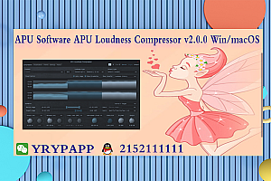 APU响度压缩器插件 – APU Software APU Loudness Compressor v2.0.0 Win/macOS VST VST3 AAX