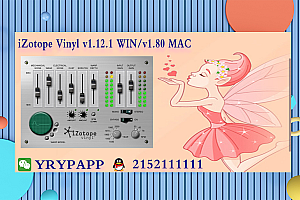 老唱片声音效果模拟 – iZotope Vinyl v1.12.1 WIN/v1.80 MAC VST VST3 AAX