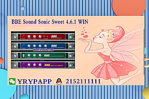 BBE Sound Sonic Sweet 4.6.1 WIN VST VST3 AAX